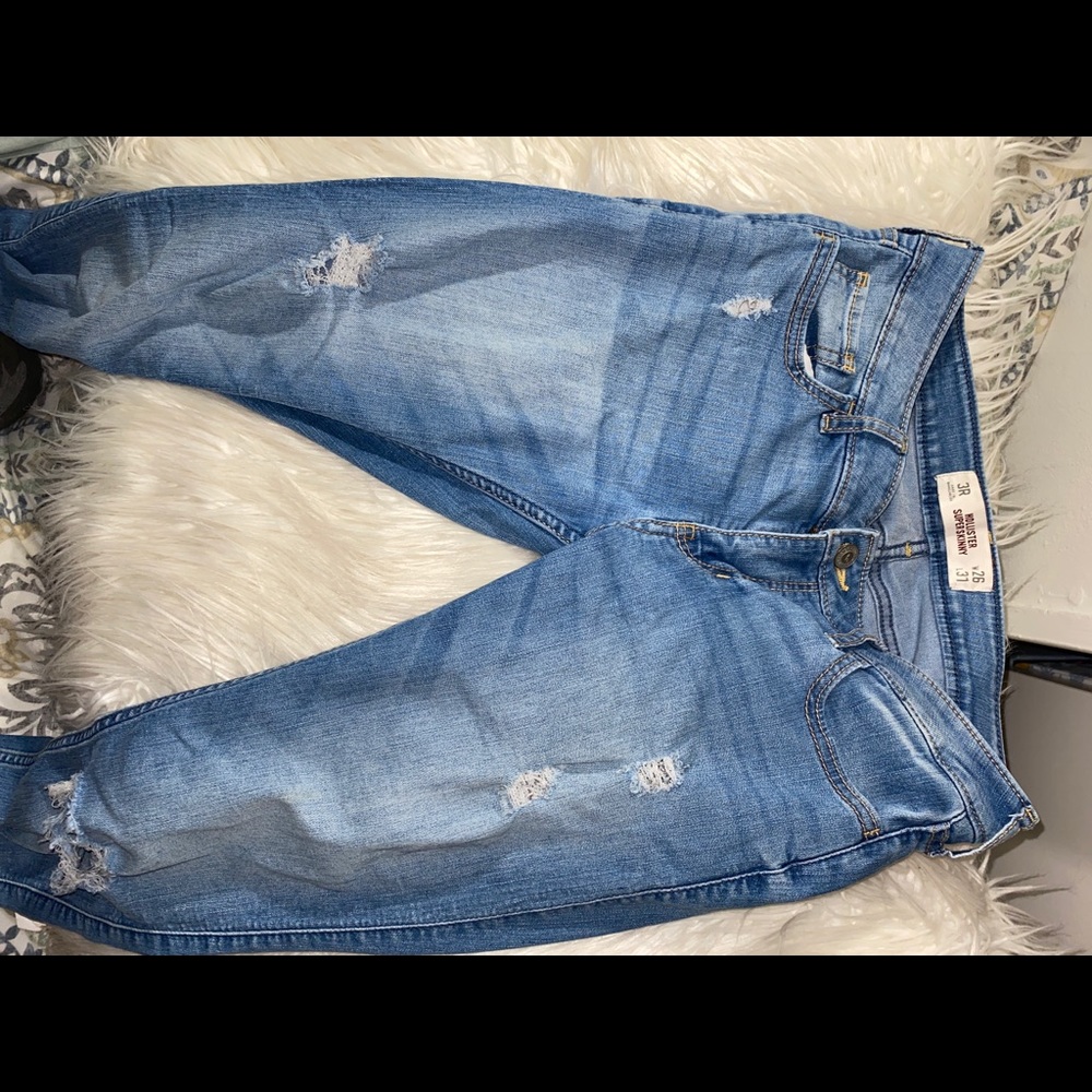 Hollister super skinny mid rise jeans